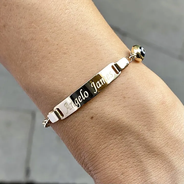 14 Ayar Altın Bebek Künyesi