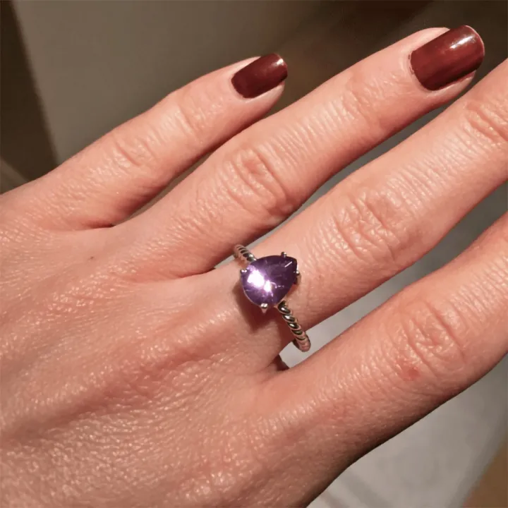 14 Ayar Altın Damla Taş Yüzük