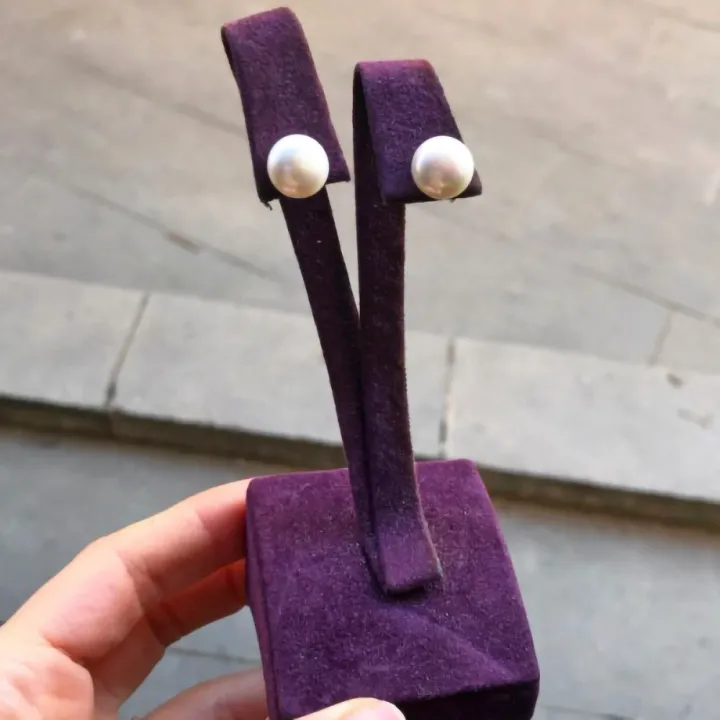 14 Ayar Altın L Boy İnci Küpe