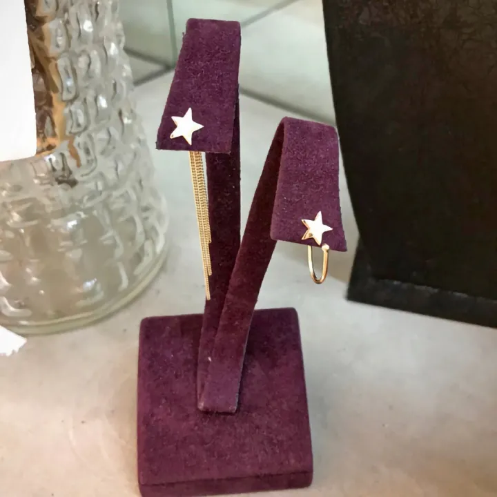 14 Ayar Altın Kuyruklu Yıldız Küpe