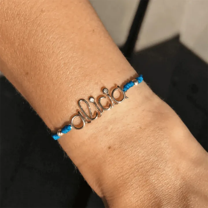 14 Ayar Altın Tel Kıvırma İsim Bileklik - 6 Harf