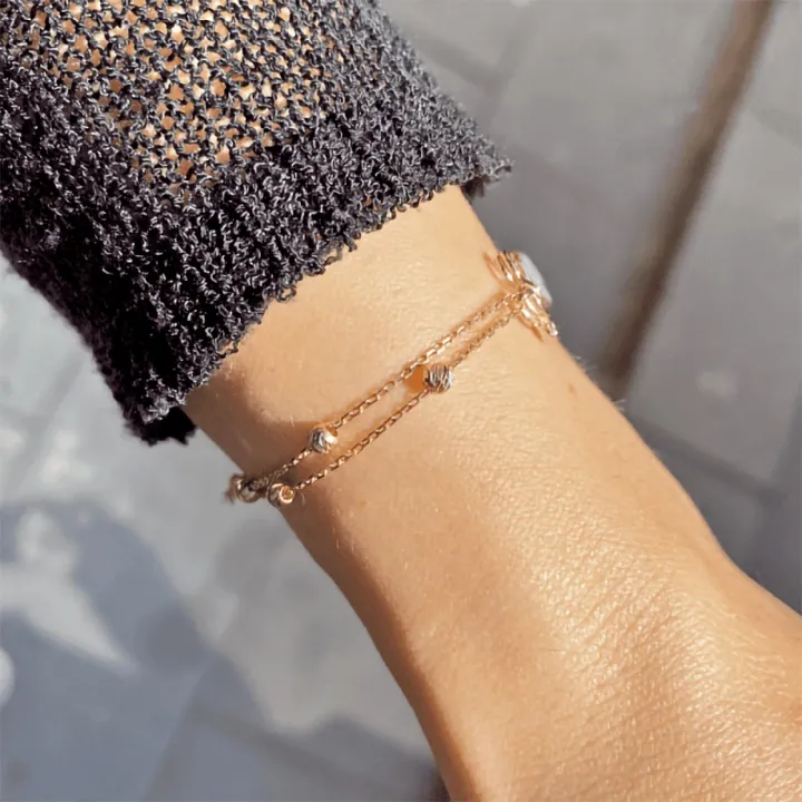 14 Ayar Altın Tel Kıvırma İsim Bileklik - 4 Harf