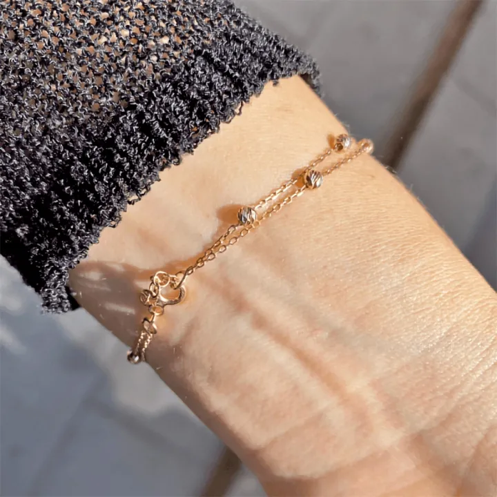 14 Ayar Altın Tel Kıvırma İsim Bileklik - 4 Harf