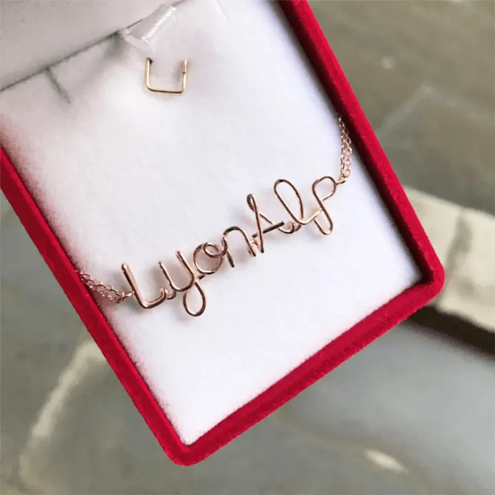 14 Ayar Altın Tel Kıvırma İsim Bileklik - 7 Harf