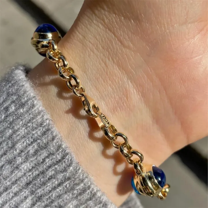 14 Ayar Altın 4 Nazar Boncuklu Bileklik