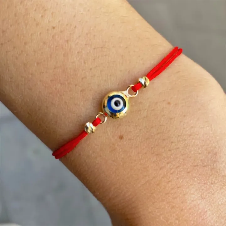 14 Ayar Altın Mavi Göz Bileklik