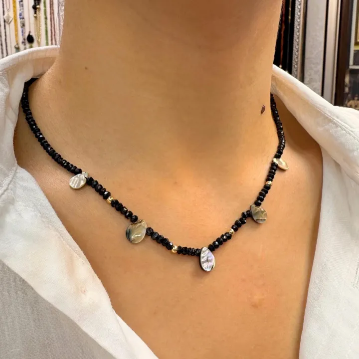 14 Ayar Altın Spinel Taşlı Kolye