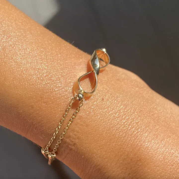 14 Ayar Altın Sonsuz Bileklik