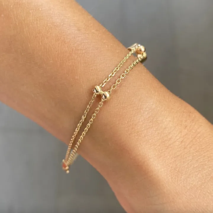 14 Ayar Altın Sonsuz Bileklik