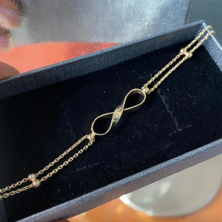 14 Ayar Altın Sonsuz Bileklik