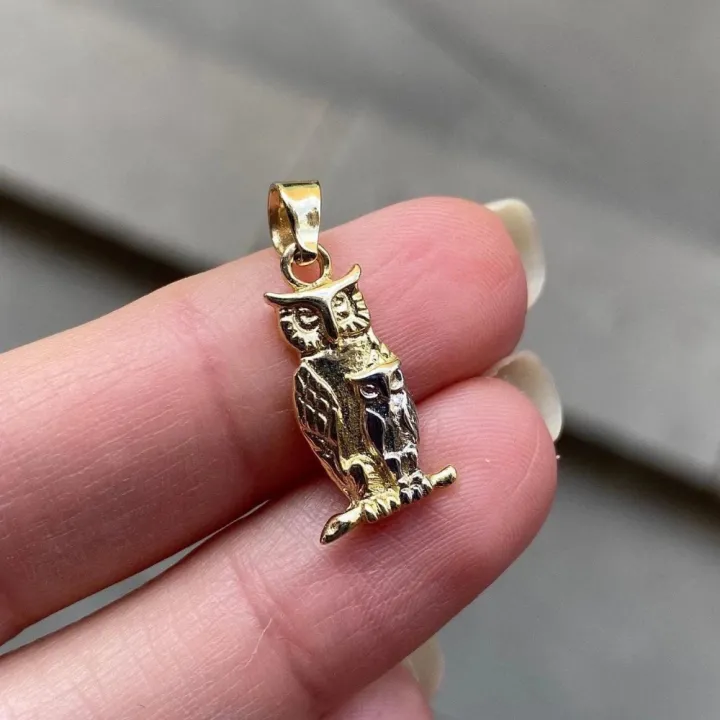 14 Ayar Altın Baykuş Kolye Ucu