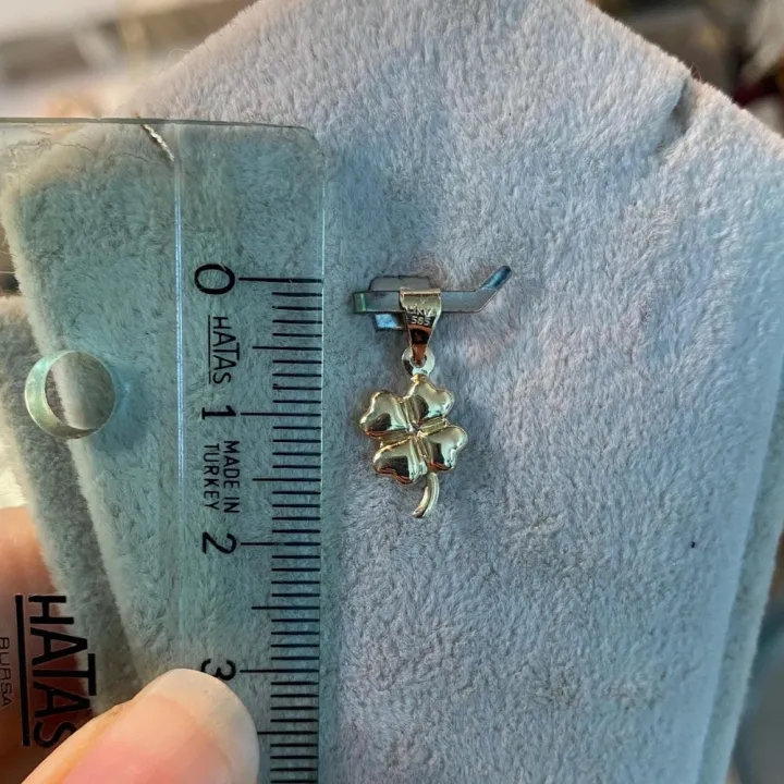 14 Ayar Altın Dört Yapraklı Yonca Kolye Ucu