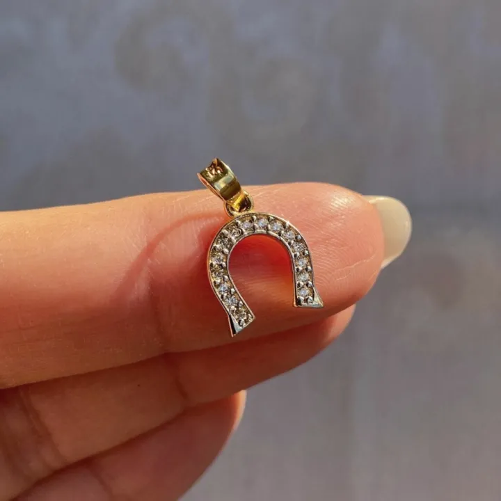 14 Ayar Altın At Nalı Kolye Ucu