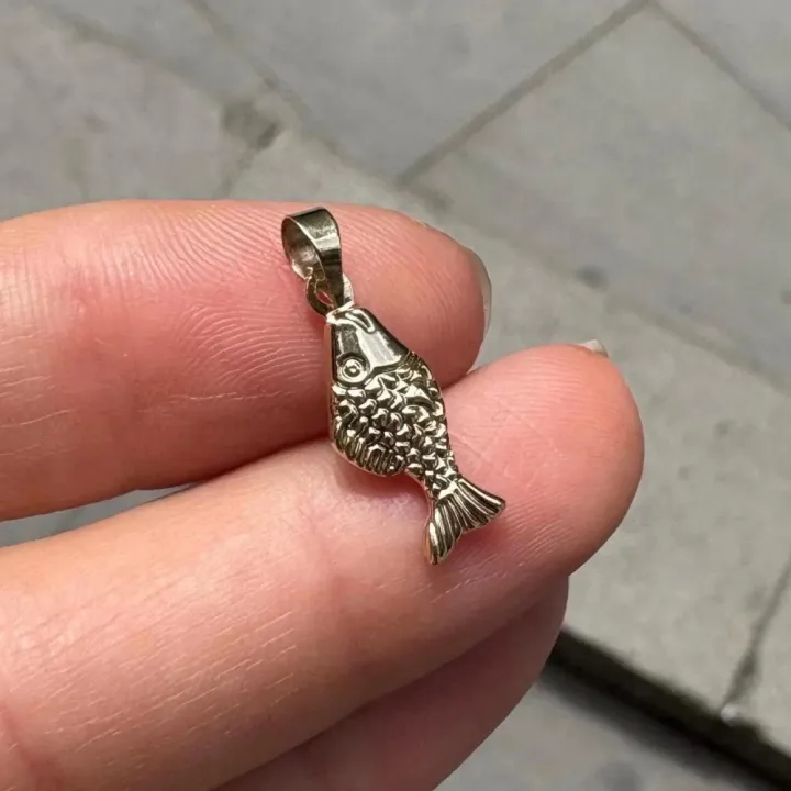 14 Ayar Altın Balık Kolye Ucu
