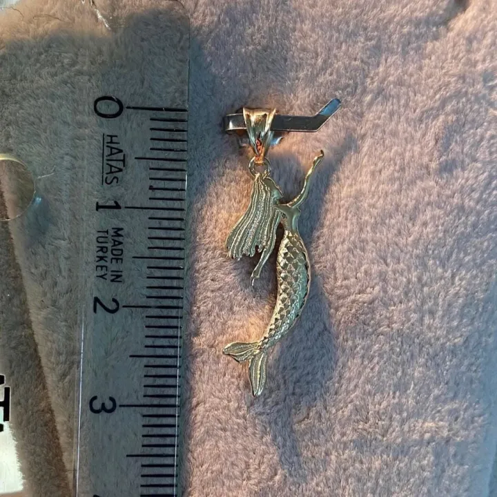 14 Ayar Altın Deniz Kızı Kolye Ucu