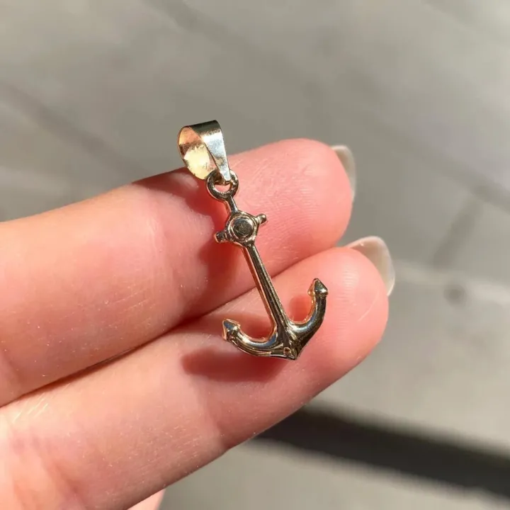 14 Ayar Altın Çapa Kolye Ucu