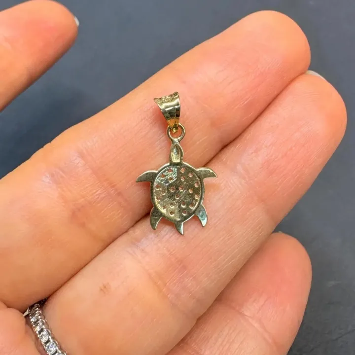 14 Ayar Altın Kaplumbağa Kolye Ucu