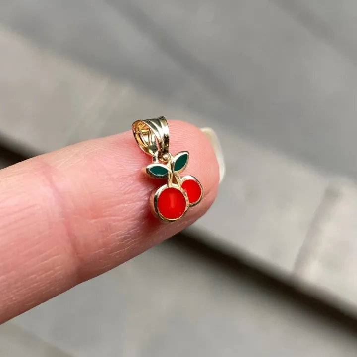 14 Ayar Altın Kiraz Kolye Ucu