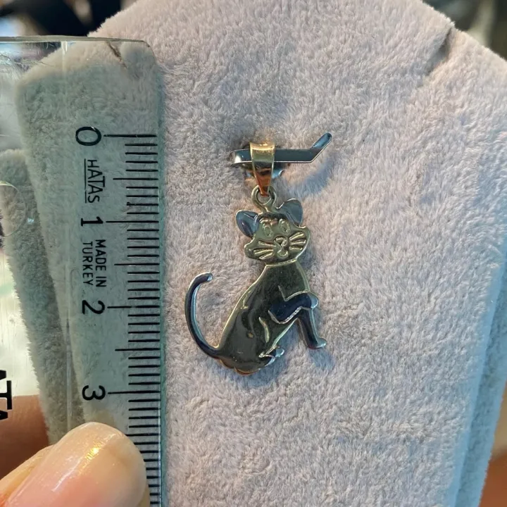 14 Ayar Altın Kedi Kolye Ucu