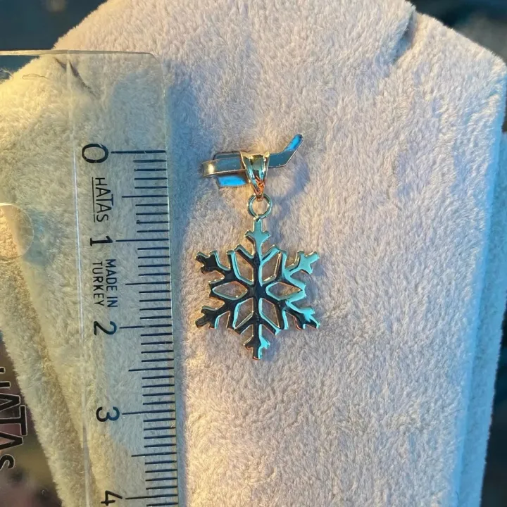 14 Ayar Altın Kar Tanesi Kolye Ucu