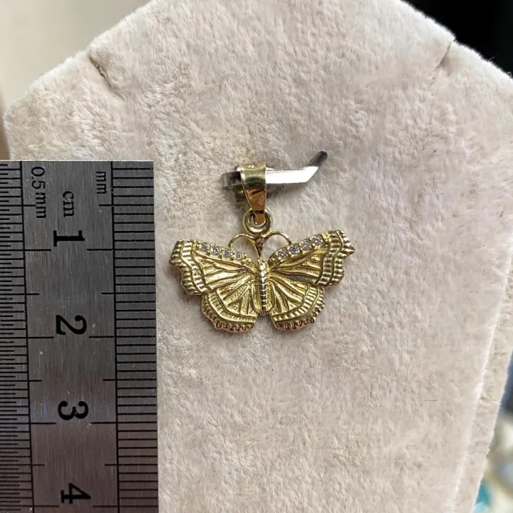 14 Ayar Altın Kelebek Kolye Ucu