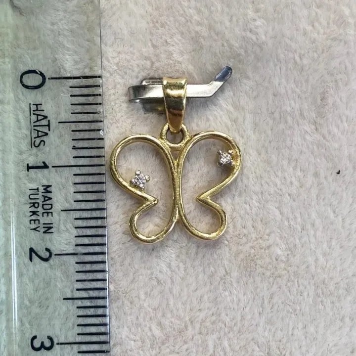 14 Ayar Altın Kelebek Kolye Ucu