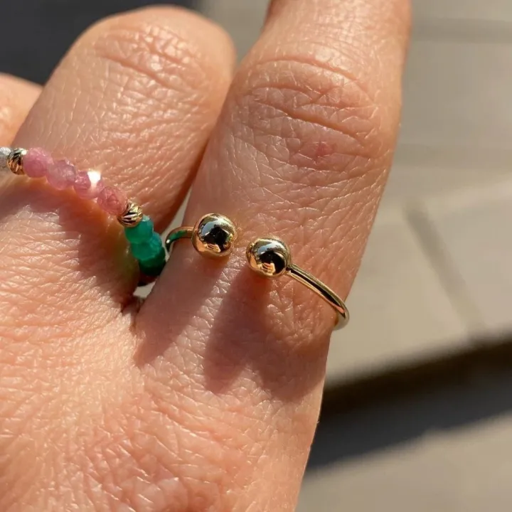 14 Ayar Altın Top Yüzük - 4mm