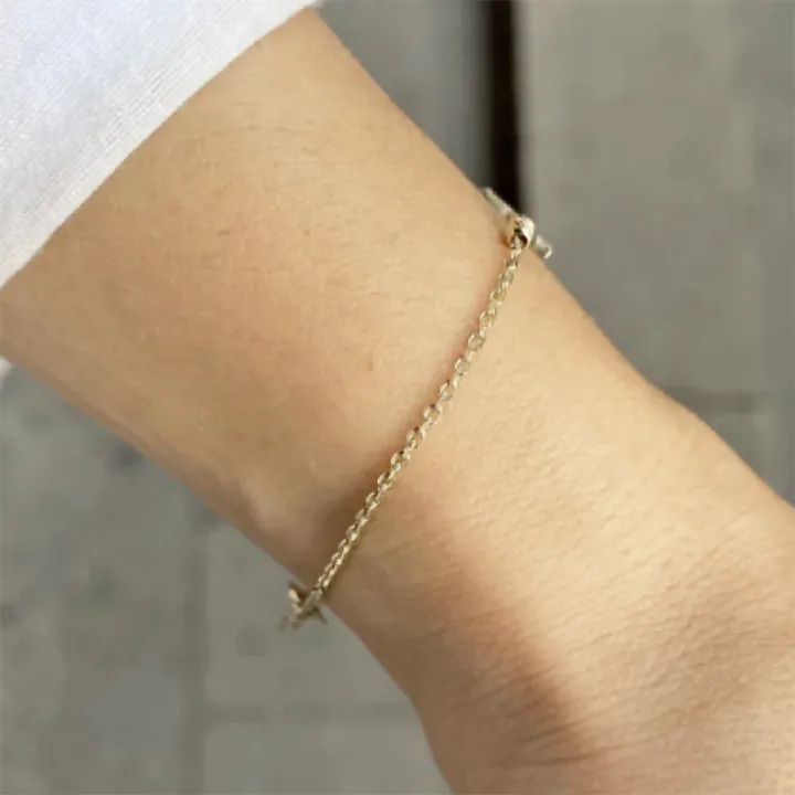 Dorika Taşlı Harf Bileklik - 1 Harf