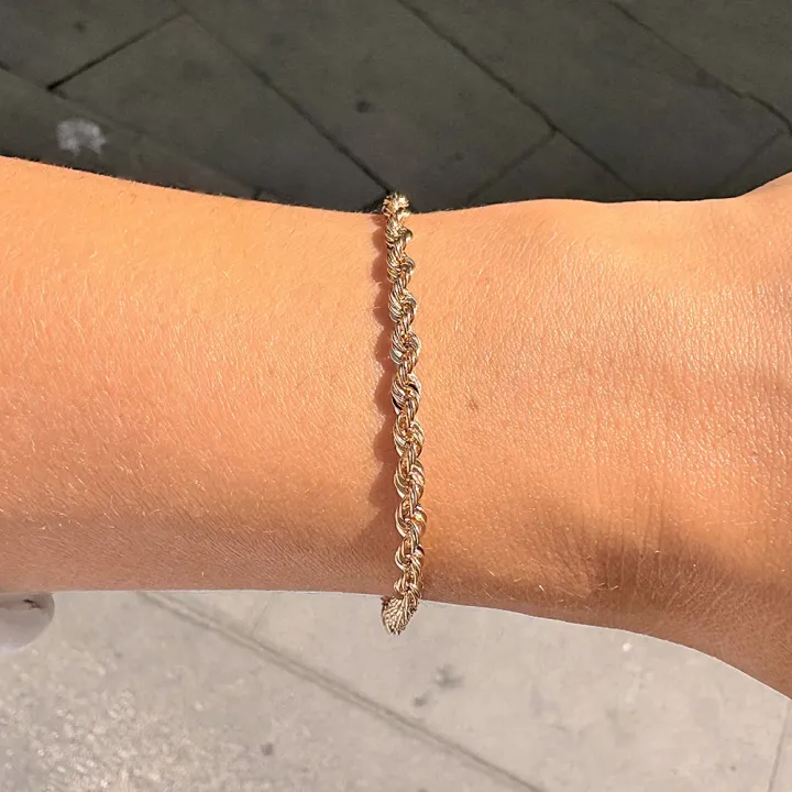 Halat Zincir Bileklik - 4mm