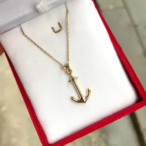 14 Ayar Altın Çapa Kolye Ucu