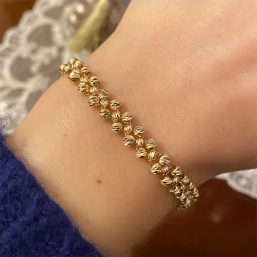 14 Ayar Altın Dorika Aşk Sarmalı Bileklik