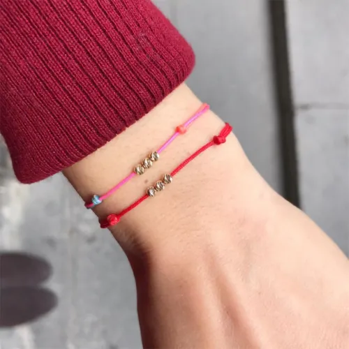 14 Ayar Altın 3 Top Dorika Bileklik