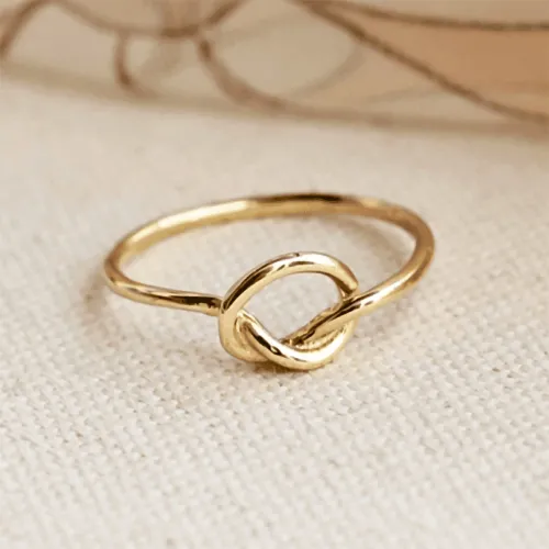 14 Ayar Altın Kördüğüm Yüzük