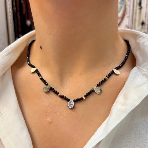 14 Ayar Altın Spinel Taşlı Kolye