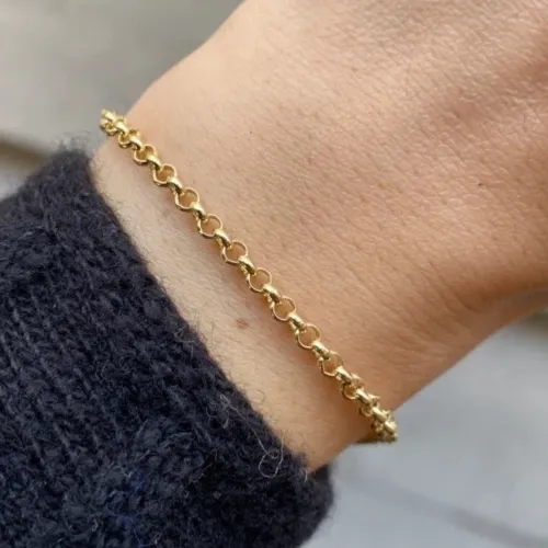 14 Ayar Altın Doç Zincir Bileklik