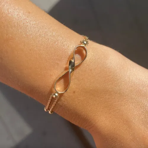 14 Ayar Altın Sonsuz Bileklik