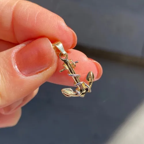 14 Ayar Altın Çapa Kolye Ucu