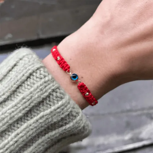 Dorika Göz Makrome Bileklik