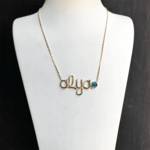 Tel Kıvırma İsim Kolye - 4 Harf