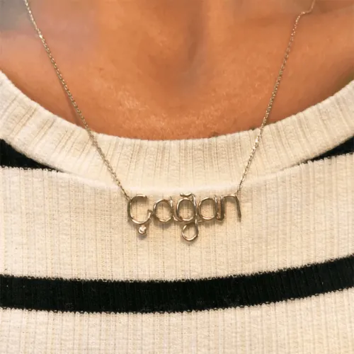 Tel Kıvırma İsim Kolye - 5 Harf