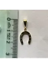 14 Ayar Altın At Nalı Kolye Ucu