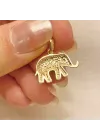 14 Ayar Altın Fil Kolye Ucu