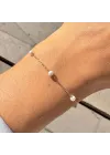 14 Ayar Altın İnci Bileklik - 3mm