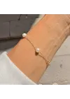 14 Ayar Altın İnci Bileklik - 5mm
