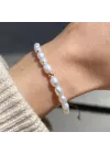 14 Ayar Altın Dorika İnci Bileklik