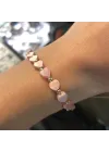 14 Ayar Altın Dorika Pembe Sedef Taşlı Bileklik