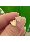 14 Ayar Altın Kalp Küpe
