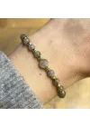 14 Ayar Altın Labradorit Taşlı Bileklik