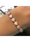 14 Ayar Altın Pembe Sedef Taşlı Bileklik
