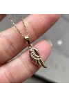 14 Ayar Altın Melek Kanadı Kolye Ucu